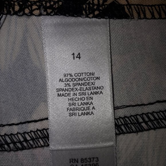 NWT SZ 14 Floral Pants - Picture 2 of 4